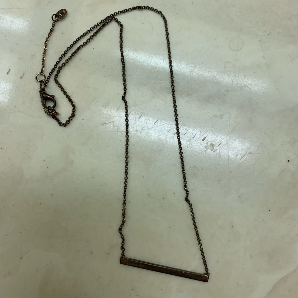 Copper bar necklace